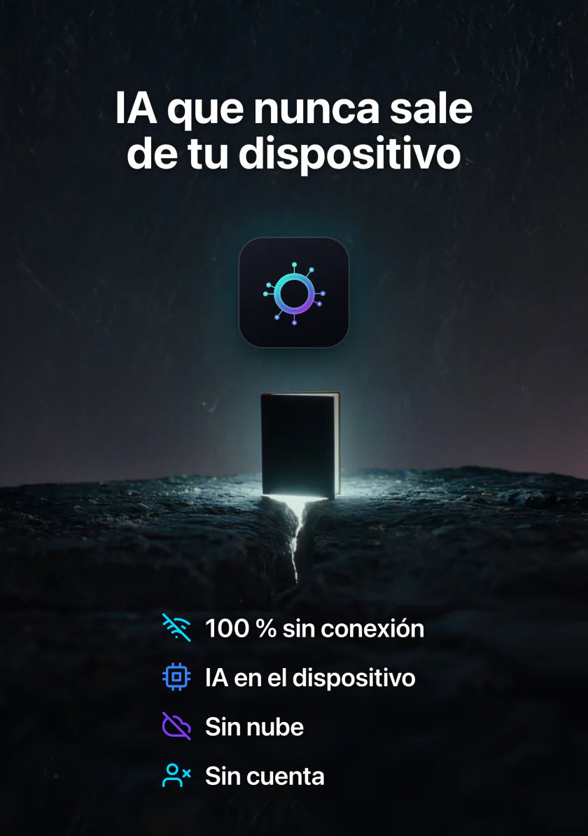 LocalMind AI en el iPhone Duo abierto: una IA que nunca sale de tu dispositivo